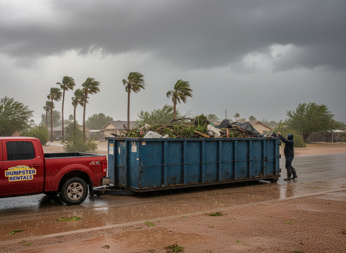 Dumpster Rental During Gilbert Monsoon Season